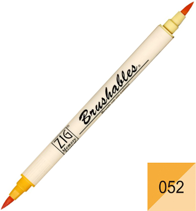 MS-7700/052 - Kuretake / ZIG - 052 Apricot - Brushables couleurs individuelles MS-7700/052 - Kuretake / ZIG - 052 Apricot - Brushables couleurs individuelles