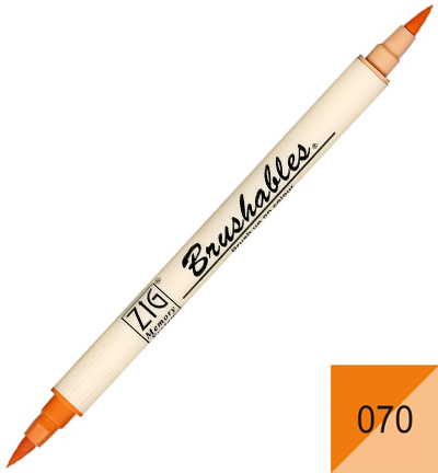 MS-7700/070 - Kuretake / ZIG - 070 Pure Orange - Brushables couleurs individuelles MS-7700/070 - Kuretake / ZIG - 070 Pure Orange - Brushables couleurs individuelles