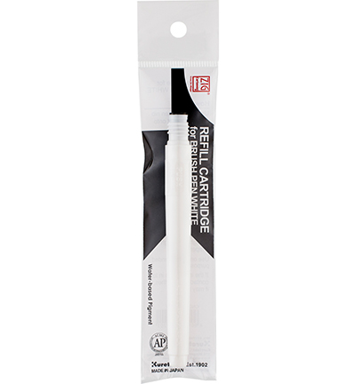 CNDAN122-99 - Kuretake / ZIG - Refill Cartridge for Brush Pen White - Brush Pen