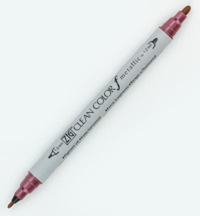 TCS-8000/126 - Kuretake / ZIG - Metallic - Red - Clean Color F Metallic
