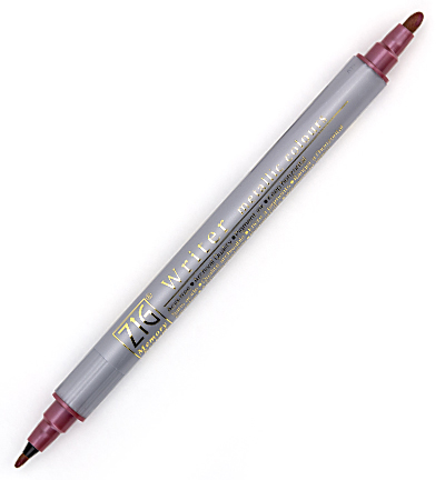 MS-8000/126 - Kuretake / ZIG - Metallic – Red - Writer Metallic Color MS-8000/126 - Kuretake / ZIG - Metallic – Red - Writer Metallic Color