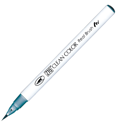 RB-6000AT/305 - Kuretake / ZIG - (305)Smokey Teal - Real Brush couleurs individuelles RB-6000AT/305 - Kuretake / ZIG - (305)Smokey Teal - Real Brush couleurs individuelles