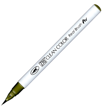 RB-6000AT/402 - Kuretake / ZIG - (402)Moss Green - Real Brush couleurs individuelles RB-6000AT/402 - Kuretake / ZIG - (402)Moss Green - Real Brush couleurs individuelles
