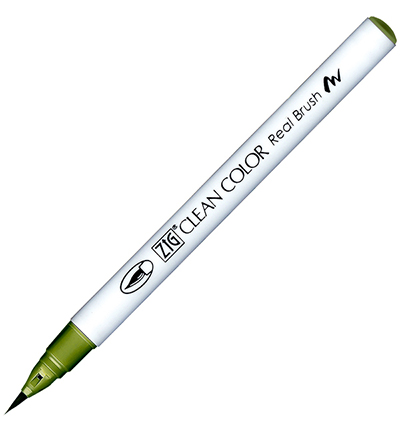 RB-6000AT/404 - Kuretake / ZIG - (404)Smokey Olive - Real Brush couleurs individuelles