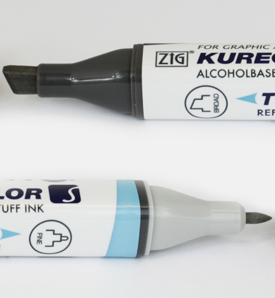 KC-3000/W03 - Kuretake / ZIG - Warm Gray 3 - Kurecolor Twin S gris