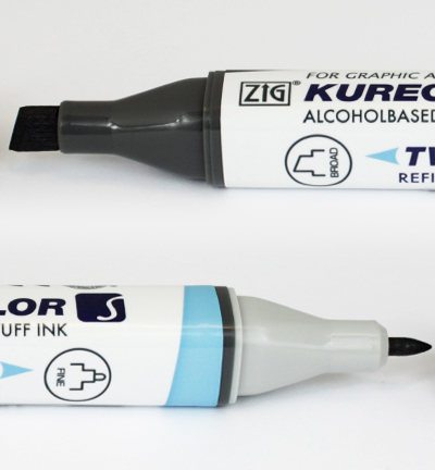KC-3000/W07 - Kuretake / ZIG - Warm Gray 7 - Kurecolor Twin S gris