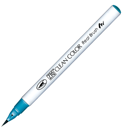RB-6000AT/318 - Kuretake / ZIG - (318)Duck Blue - Real Brush couleurs individuelles