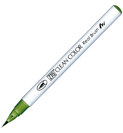RB-6000AT/411 - Kuretake / ZIG - (411)Cactus Green - Real Brush couleurs individuelles