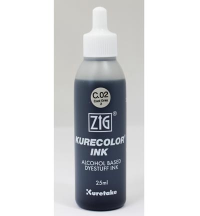 KCR-25/C.02 - Kuretake / ZIG - Cool Gray 2 - Recharges Kurecolor