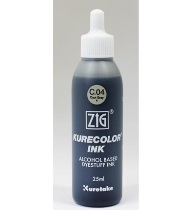KCR-25/C.04 - Kuretake / ZIG - Cool Gray 4 - Recharges Kurecolor