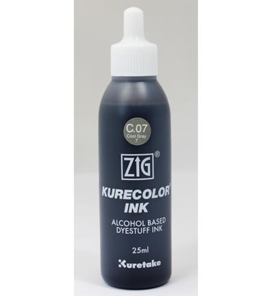 KCR-25/C.07 - Kuretake / ZIG - Cool Gray 7 - Recharges Kurecolor