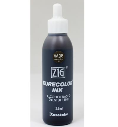 KCR-25/W.08 - Kuretake / ZIG - Warm Gray 8 - Recharges Kurecolor