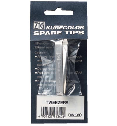 KCT-01 - Kuretake / ZIG - Spare Tips Tweezers - Pointes de rechange Kurecolor
