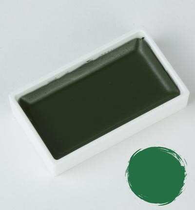 MC21/58 - Kuretake / ZIG - Sap Green Deep - Gansai Tambi godets individuels MC21/58 - Kuretake / ZIG - Sap Green Deep - Gansai Tambi godets individuels
