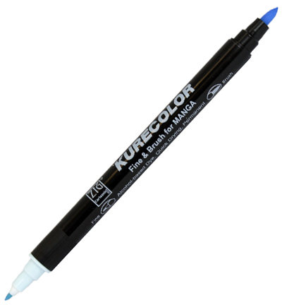 CNKC-2200/340 - Kuretake / ZIG - (340)Haze Blue - Kurecolor Fine & Brush couleurs CNKC-2200/340 - Kuretake / ZIG - (340)Haze Blue - Kurecolor Fine & Brush couleurs