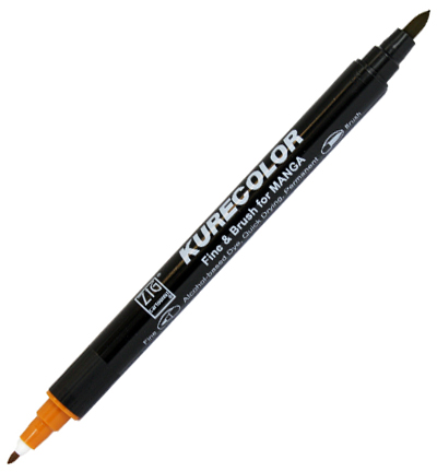 CNKC-2200/723 - Kuretake / ZIG - (723)Sand - Kurecolor Fine & Brush voor Manga CNKC-2200/723 - Kuretake / ZIG - (723)Sand - Kurecolor Fine & Brush voor Manga