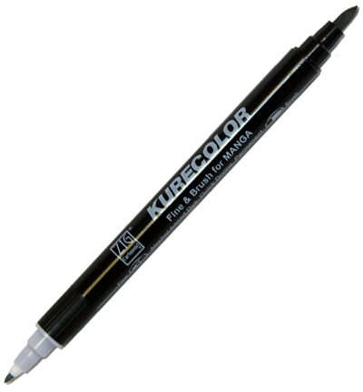 CNKC-2200/821 - Kuretake / ZIG - (821)Pale Gray - Kurecolor Fine & Brush gris