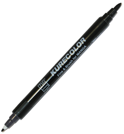 CNKC-2200/828 - Kuretake / ZIG - (828)Gray - Kurecolor Fine & Brush voor Manga