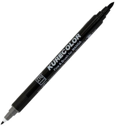 CNKC-2200/C.08 - Kuretake / ZIG - (C08)Cool Gray 8 - Kurecolor Fine & Brush voor Manga