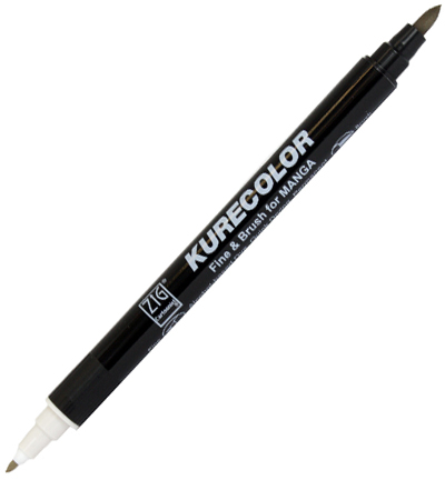 CNKC-2200/W.01 - Kuretake / ZIG - (W01)Warm Gray 1 - Kurecolor Fine & Brush voor Manga