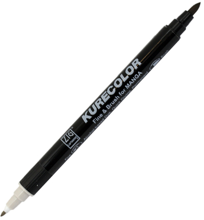 CNKC-2200/W.02 - Kuretake / ZIG - (W02)Warm Gray 2 - Kurecolor Fine & Brush voor Manga