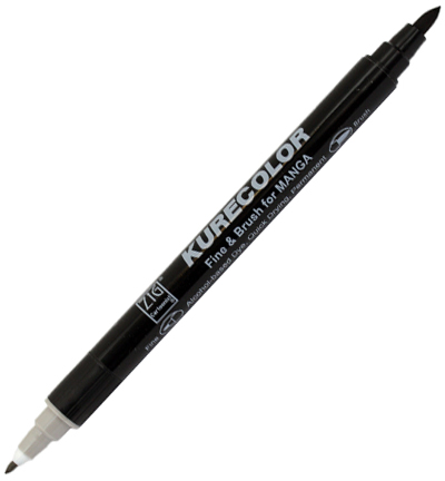 CNKC-2200/W.04 - Kuretake / ZIG - (W04)Warm Gray 4 - Kurecolor Fine & Brush voor Manga
