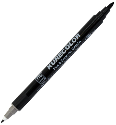 CNKC-2200/W.06 - Kuretake / ZIG - (W06)Warm Gray 6 - Kurecolor Fine & Brush voor Manga