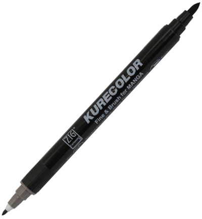 CNKC-2200/W.07 - Kuretake / ZIG - (W07)Warm Gray 7 - Kurecolor Fine & Brush voor Manga