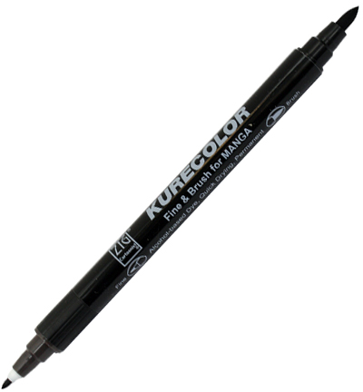 CNKC-2200/W.10 - Kuretake / ZIG - (W10)Warm Gray 10 - Kurecolor Fine & Brush voor Manga
