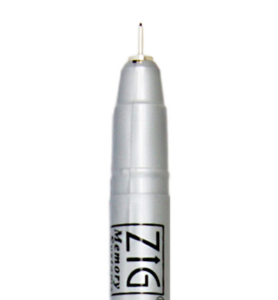 MS-005/010 - Kuretake / ZIG - Pure Black 0.2mm - Zig Fine Liner - Millennium