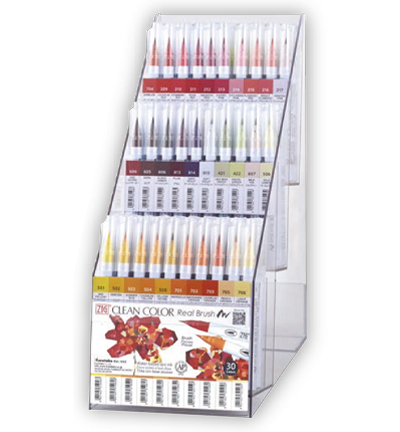 RB-6000AT/DP120C - Kuretake / ZIG - Clean Color Real Brush, 120pcs. Display set C - 