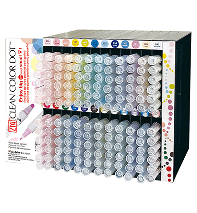 ECA191-004 - Kuretake / ZIG - Clean Color Dot 144pc. Display Set - 