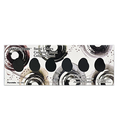 MC20SU/6V - Kuretake / ZIG - Sumi Colors, 6 Colors set - 