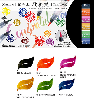 XO50T/6VB - Kuretake / ZIG - 6 color set B - Cambio Tambien