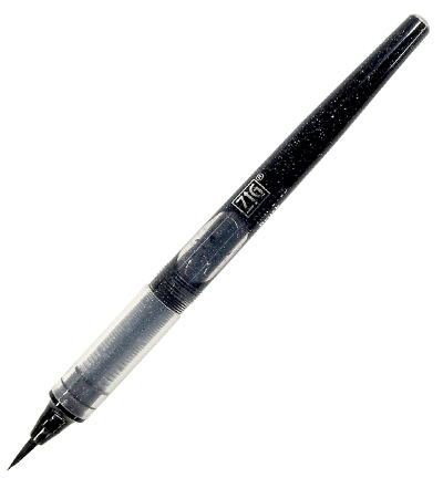 LP-RM-010S - Kuretake / ZIG - Black - Cocoiro Refill - Brush tip