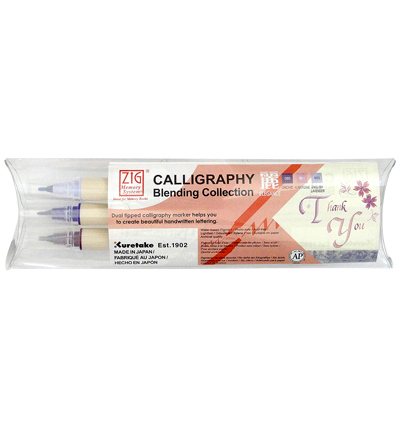 MS-3400/3VEL - Kuretake / ZIG - ZIg Calligraphy - Blending collection Elegance - Zig Calligraphy MS-3400/3VEL - Kuretake / ZIG - ZIg Calligraphy - Blending collection Elegance - Zig Calligraphy