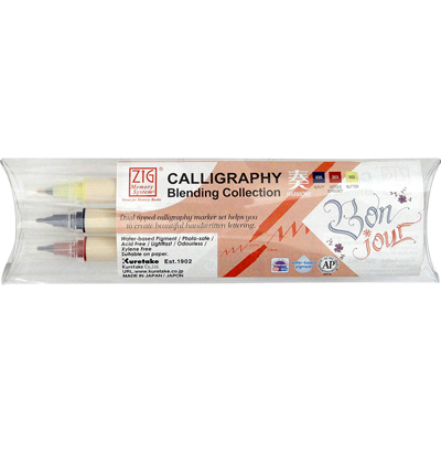 MS-3400/3VHA - Kuretake / ZIG - ZIg Calligraphy - Blending collection Harmony - Zig Calligraphy MS-3400/3VHA - Kuretake / ZIG - ZIg Calligraphy - Blending collection Harmony - Zig Calligraphy