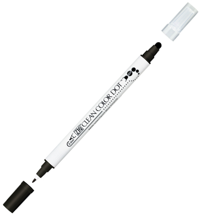 TC-6100/010 - Kuretake / ZIG - (010) Black - Clean Color Dot couleurs individuelles