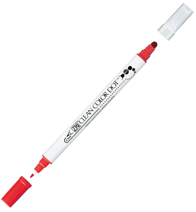 TC-6100/020 - Kuretake / ZIG - (020) Red - Clean Color Dot couleurs individuelles