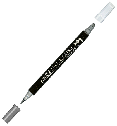TC-8100/102 - Kuretake / ZIG - (102) Metallic Silver - Clean Color Dot Metallic