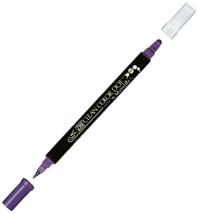 TC-8100/124 - Kuretake / ZIG - (124) Metallic Violet - Clean Color Dot Metallic