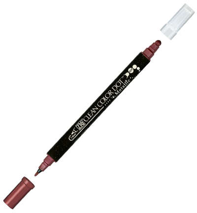 TC-8100/126 - Kuretake / ZIG - (126) Metallic Red - Clean Color Dot Metallic
