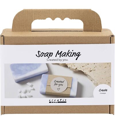 977793 - Creativ Company - Mini Hobbyset Zeep Maken, vierkant, lichtpaars - 