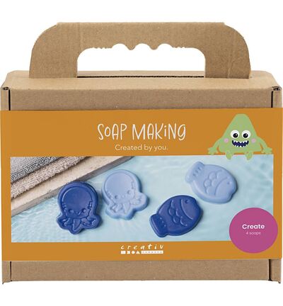 977785 - Creativ Company - Hobbyset Zeep Maken, Zeedieren, blauw - 