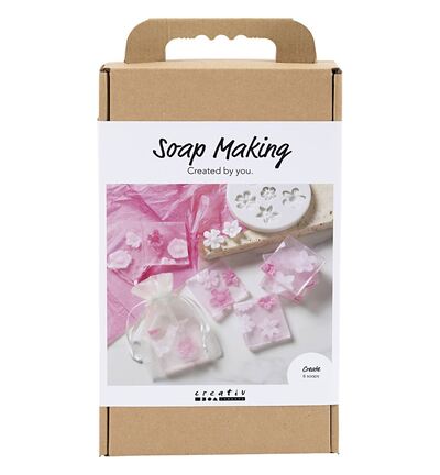 977786 - Creativ Company - Hobbyset Zeep Maken, Bloemen, roze - 