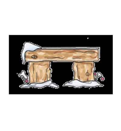 SW1205 - C.C.Designs - Swiss Pixies Winter Bench - Motifs themes caoutchouc SW1205 - C.C.Designs - Swiss Pixies Winter Bench - Motifs themes caoutchouc