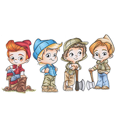 RB1163 - C.C.Designs - Robertos Rascals Lumberjack Guys - Personages