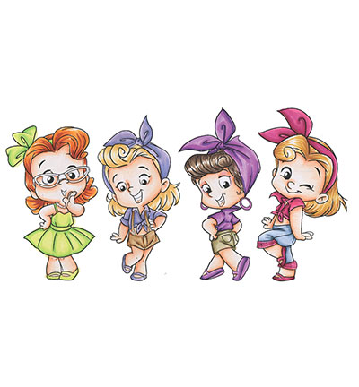 RB1164 - C.C.Designs - Robertos Rascals Rockabilly Gals - Roberto's Rascals