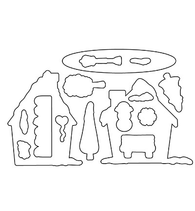 OD22 - C.C.Designs - Winter Scene - Sans tampon