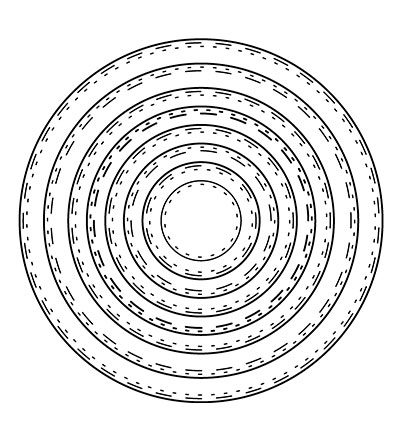 CBD002 - C.C.Designs - Double Stitch Circle - Formes de base